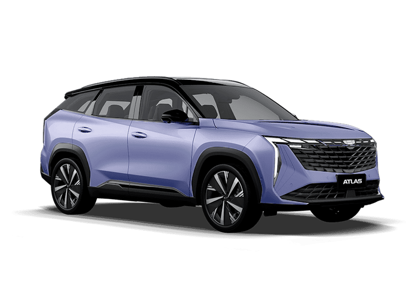 Купить Geely Atlas Новый в Краснодаре - Starry Blue / Серо-голубой металлик